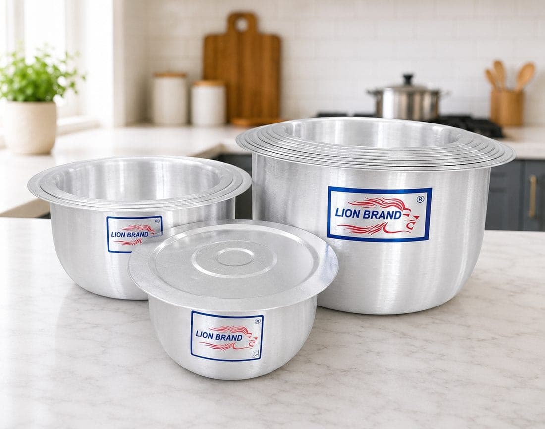 Heavy Set of 12 Belly Shine Sufuria (12/23) + 12 Lids