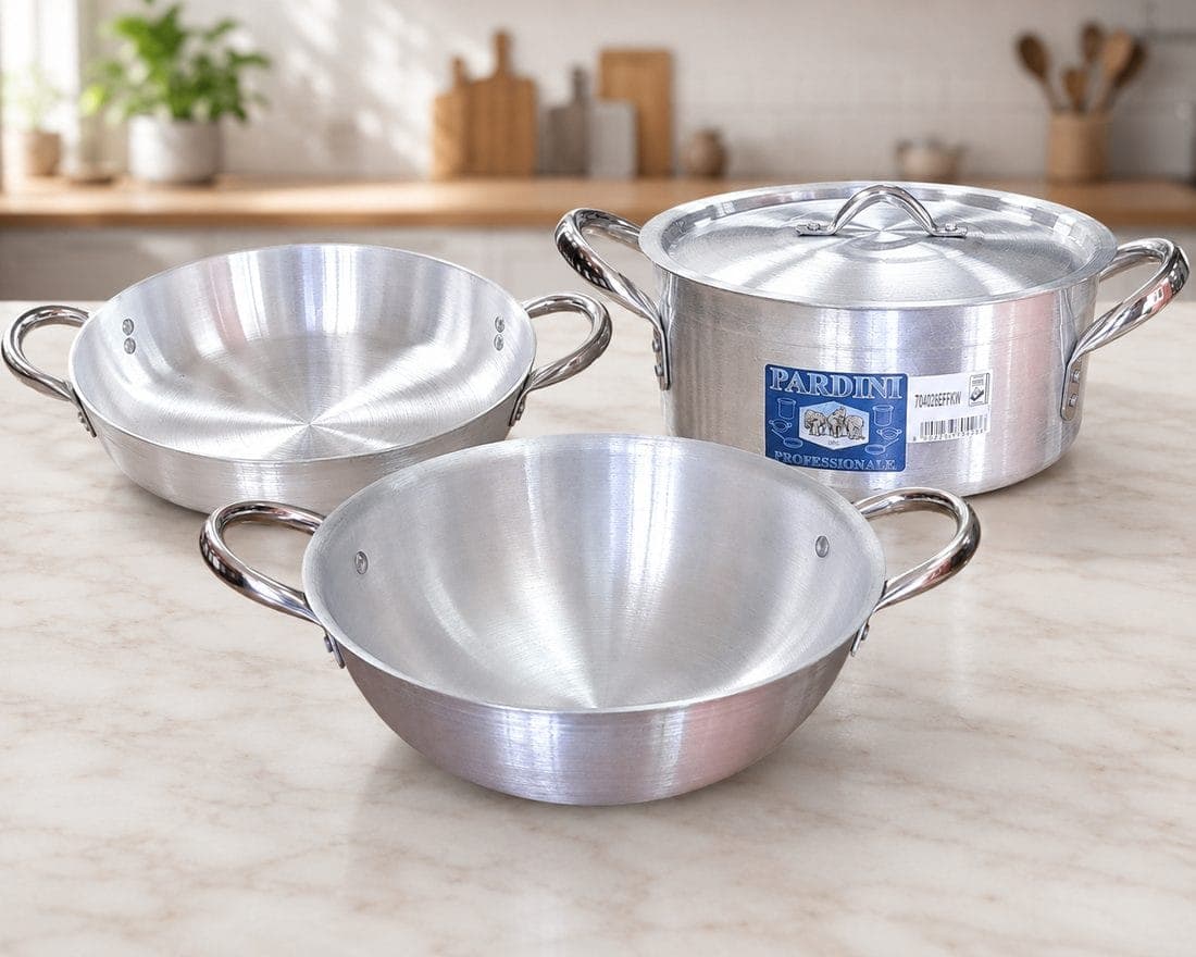 Combo: Medium Height Casserole 7L + Double-Handle Pan 28cm + Karai 26cm